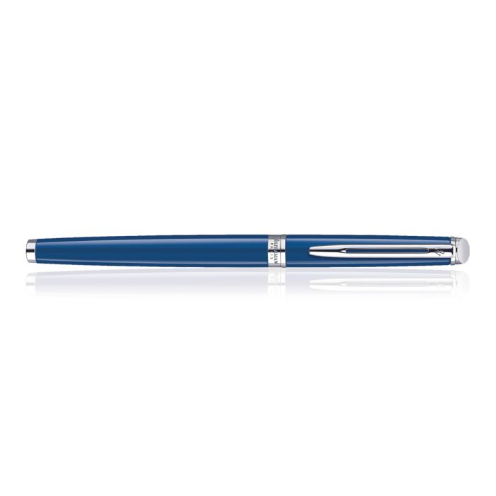 Waterman Hemisphere Blue Chrome Trim  Roller Ball Pen