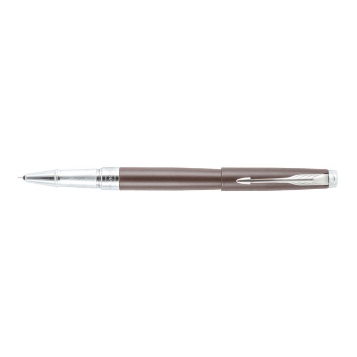 Parker Aster Matte Brown Chrome Trim Roller Ball Pen