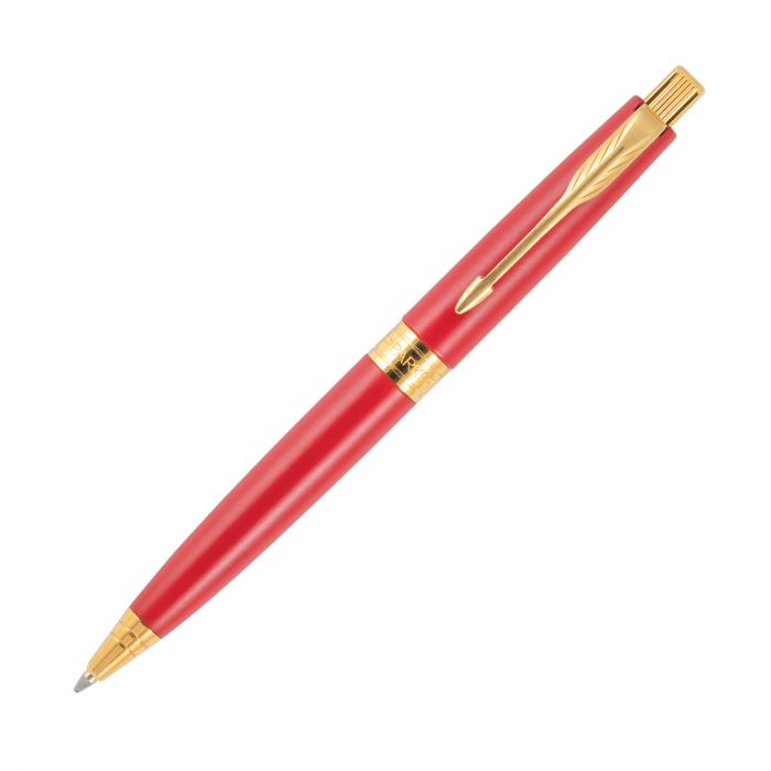 Parker Aster Matte Red Gold Trim Ball Pen