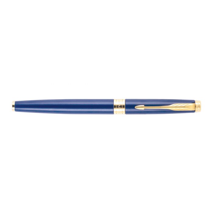 Parker Aster Matte Blue Gold Trim Fountain Pen