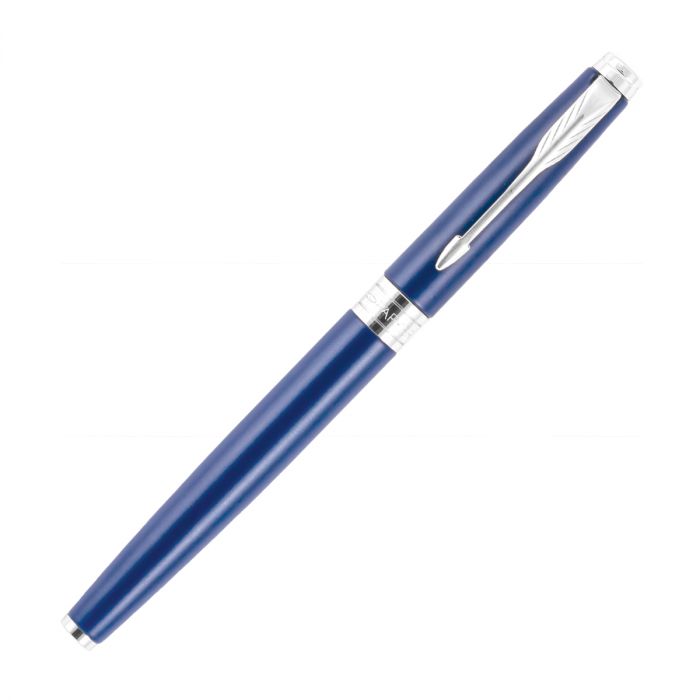 Parker Aster Matte Blue Chrome Trim Fountain Pen