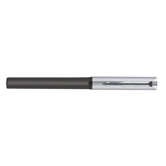 Parker Beta Premium Fountain Pen Chrome Trim Silver Finish Cap + 1 Ink Cartridge Free