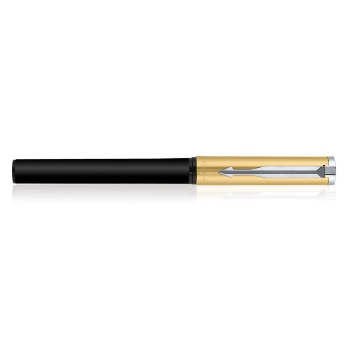 Parker Beta Premium Roller Ball Pen Chrome Trim Gold Finish Cap