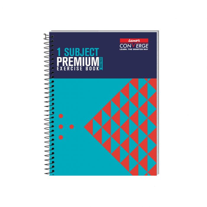 Luxor 1 Subject Spiral Premium Exercise Notebook, Single Ruled - (18cm x 24cm), 180 Pages-Pyramid