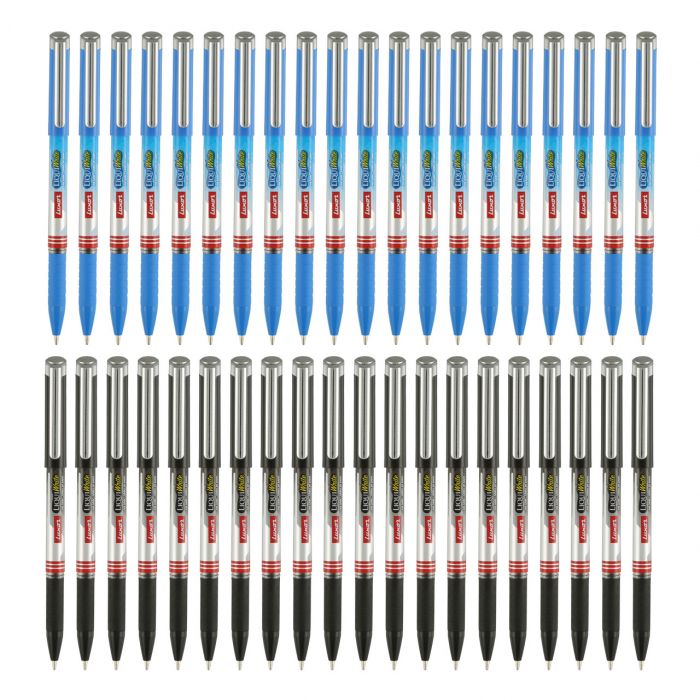 Luxor Liquiwrite Ball Pen - 1.0 Mm Tip - Assorted Pack Of 40