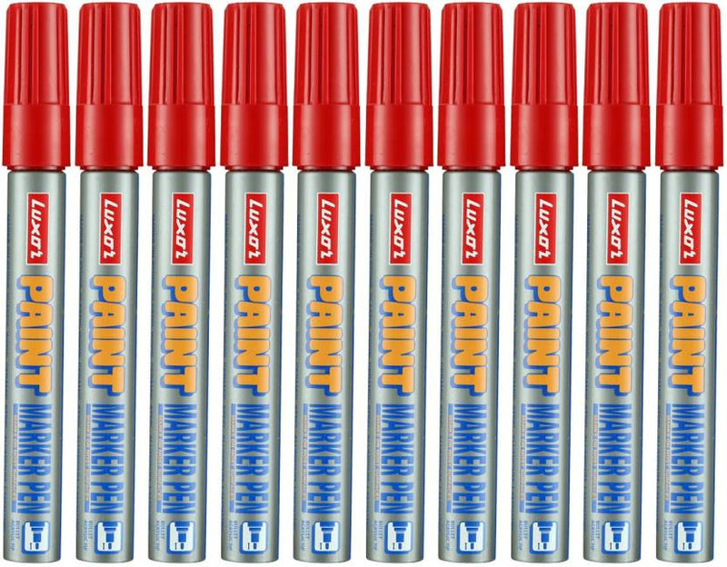 Luxor Paint Marker - Red - Box Of 10