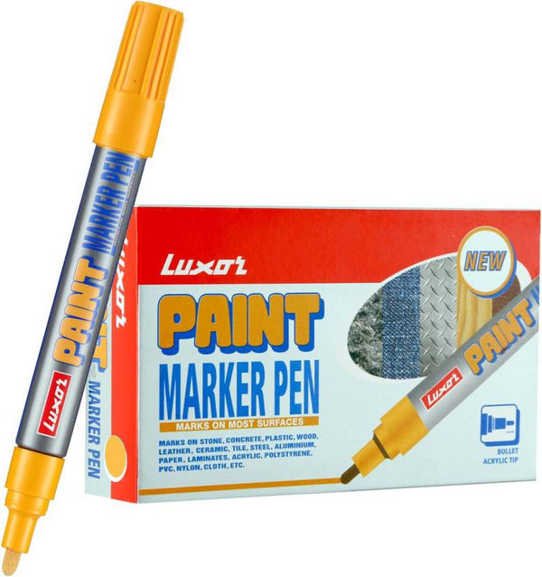 Luxor Paint Marker - Yellow - Box Of 10