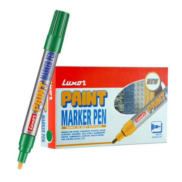 Luxor Paint Marker - Green - Box Of 10