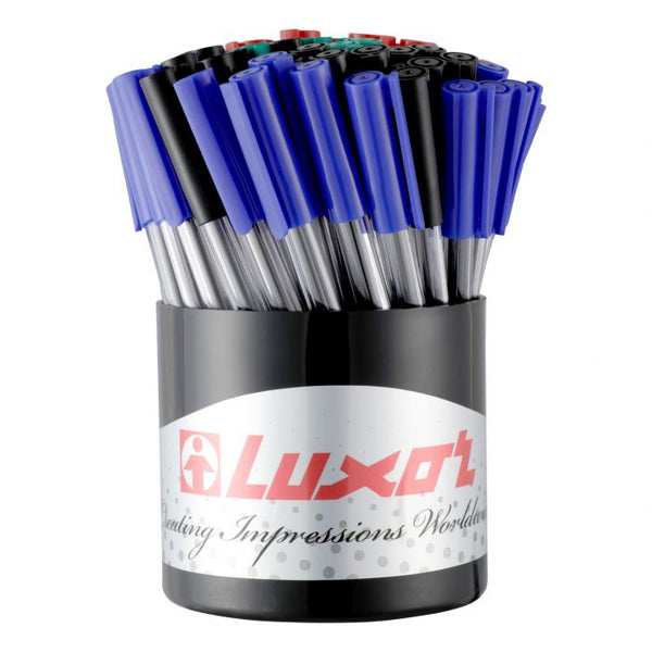 Luxor Trios Ball Pen Pack of 60 Assorted Color