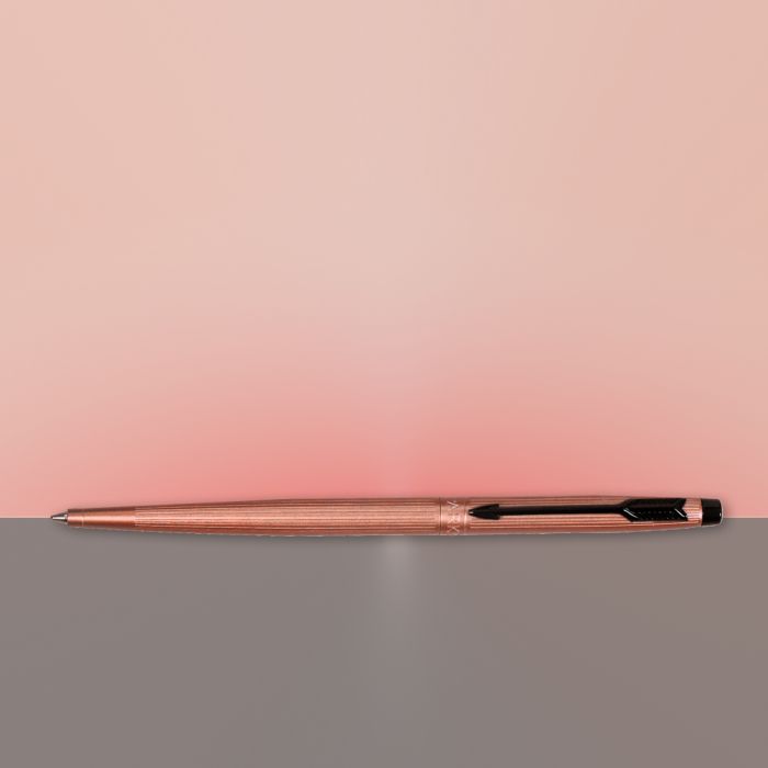 Parker Insignia Rose Gold Black Metal Trim Ball Pen