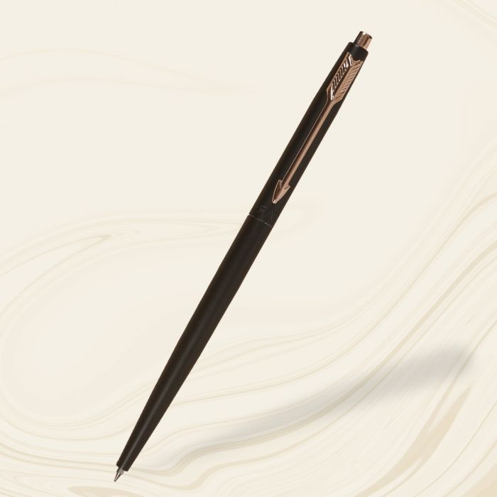 Parker Insignia Matte Black Gold Trim Ball Pen