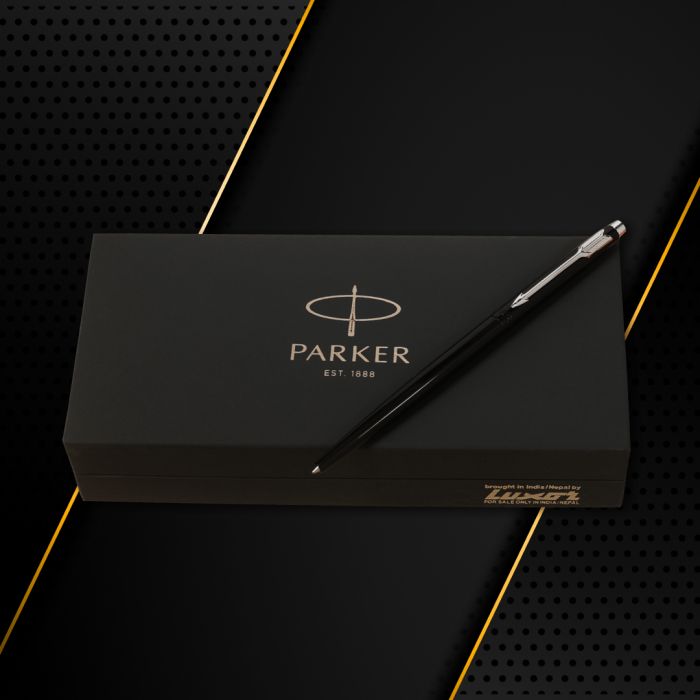 Parker Insignia Laque Black Chrome Trim Ball Pen