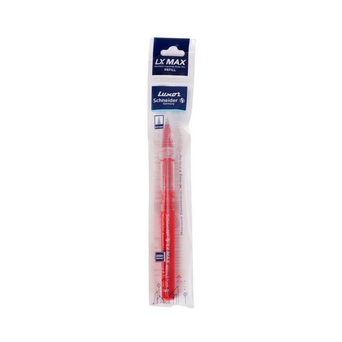 Schneider LX MAX CONE TIP ROLLER BALL REFILL RED