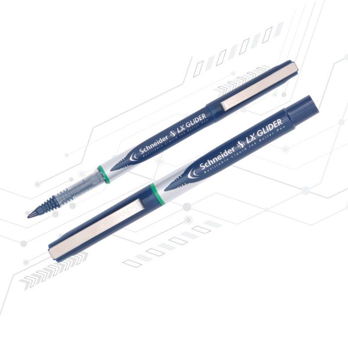 Luxor Schneider LX Glider, Pack Of 3, Ink - 1 Blue 1 Black & 1 Green, Easy Gliding Hybrid Tip, German Technology, Best For Professionals & Fully Reliable