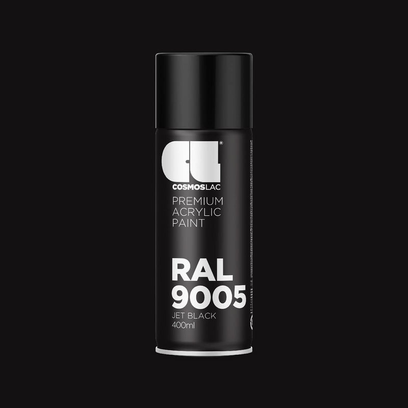 COSMOS LAC RAL Line Matte Finish - 400 ml, Matte Black