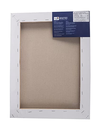 Brustro Polycotton Stretched Canvas ( Extra fine grain) 12"X16"