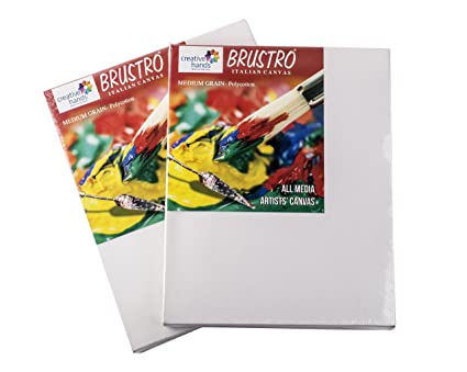 Brustro Stretched Canvas (Regular) 10"X12" (Pack Of 2)