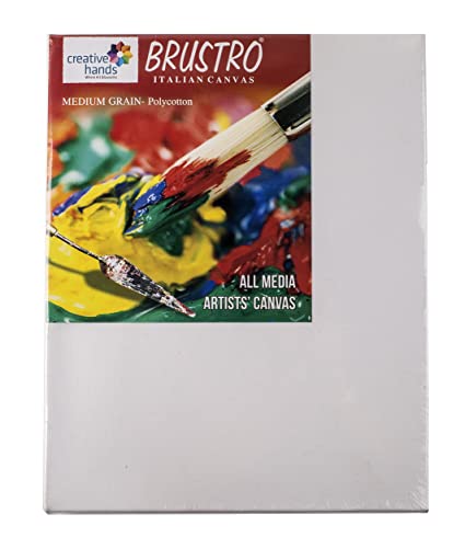 Brustro Stretched Canvas (Regular) 10"X12" (Pack Of 2)