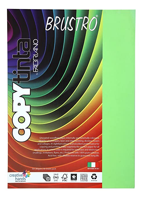 Brustro Copy Tinta A4 Neon Green (Pack of 1)