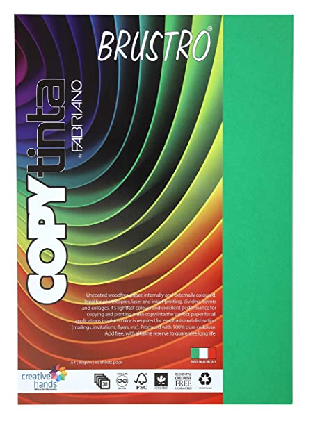 BRUSTRO Copy Tinta A4 Bright Green (Pack of 1)