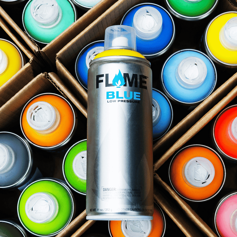 Flame Blue Low Pressure Acrylic Erica Violet Colour Graffiti Spray Paint - FB 400 (400ml)