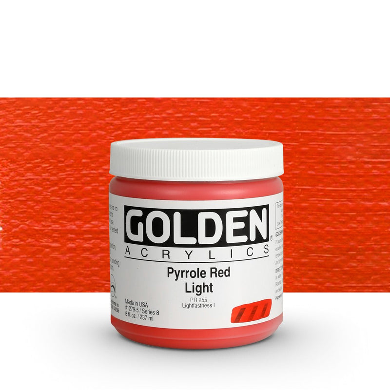 Golden Heavy Body Acrylic Paints 236ML Pyrolle Red Light