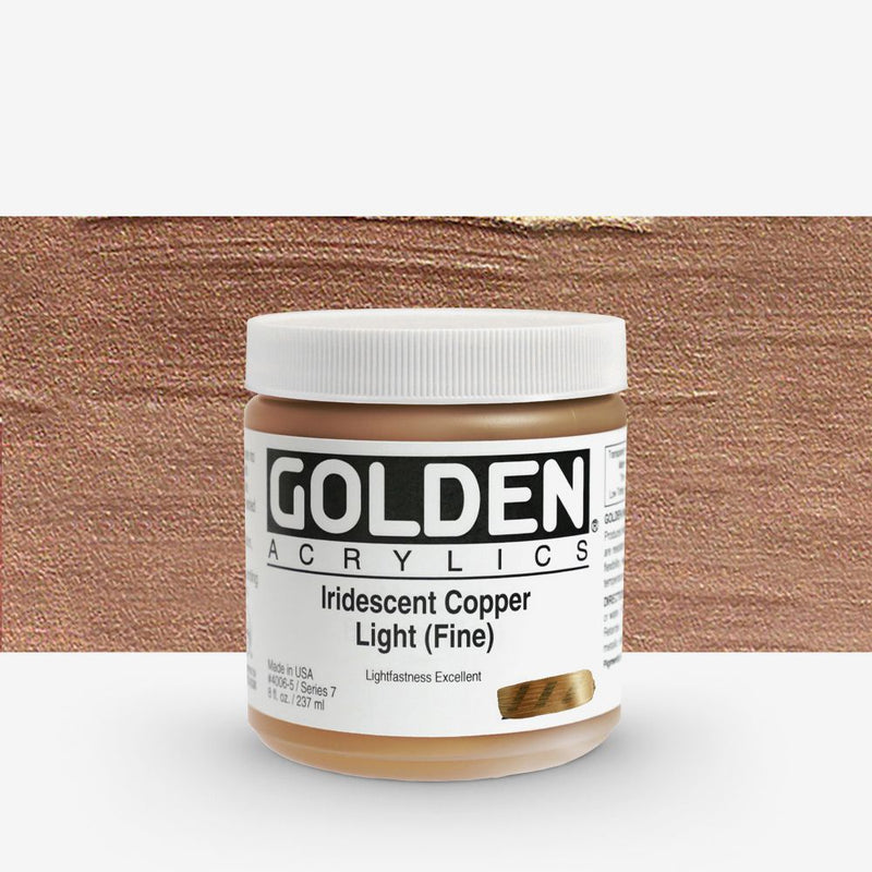 Golden Heavy Body Acrylic Paints 236ML Irisdescent Copper Light (Fine)