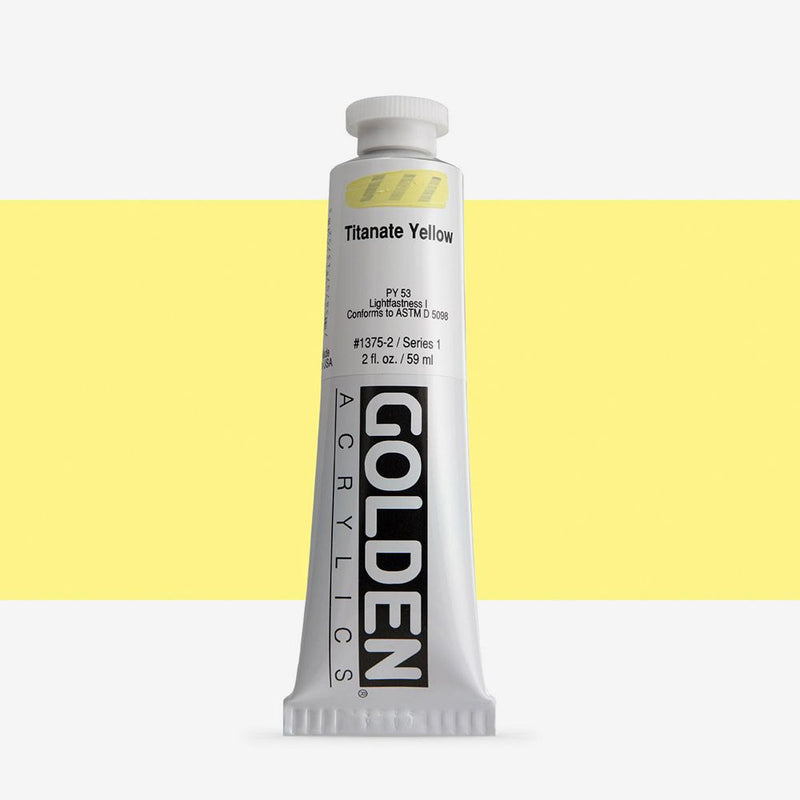Golden Heavy Body Acrylic Paints 59ML Titanate Yellow