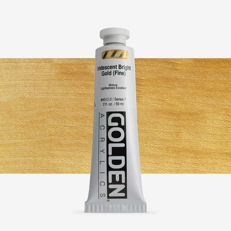 Golden Heavy Body Acrylic Paints 59ML Irisdescent Bright Gold (Fine)