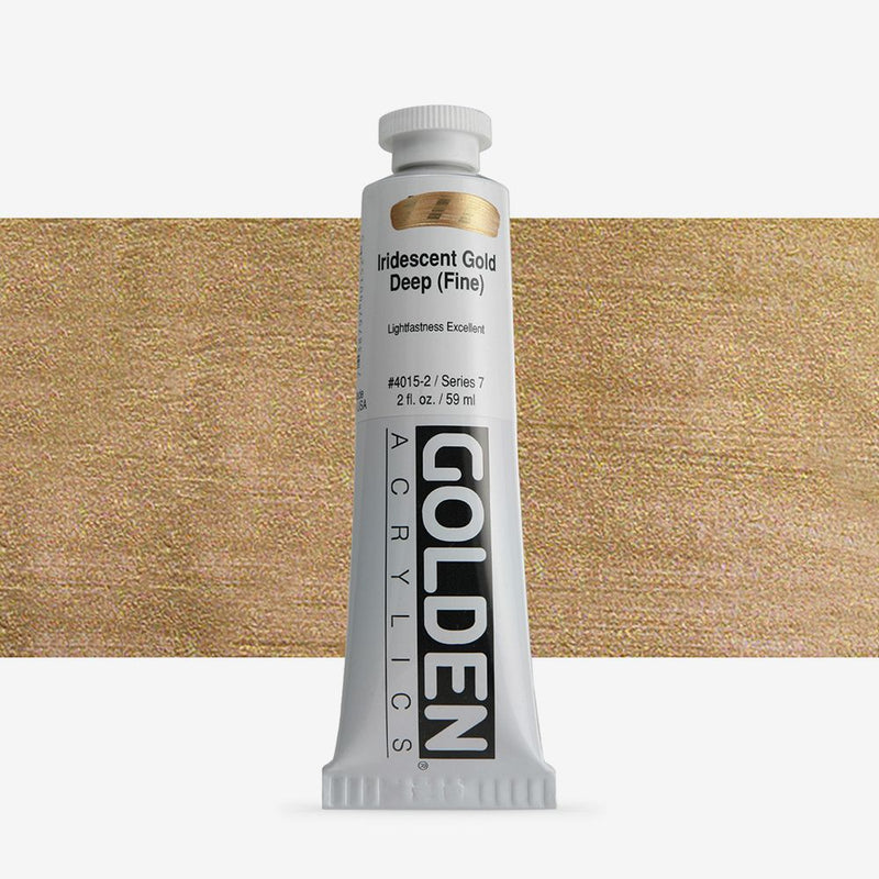 Golden Heavy Body Acrylic Paints 59ML Irisdescent Gold Deep (Fine)