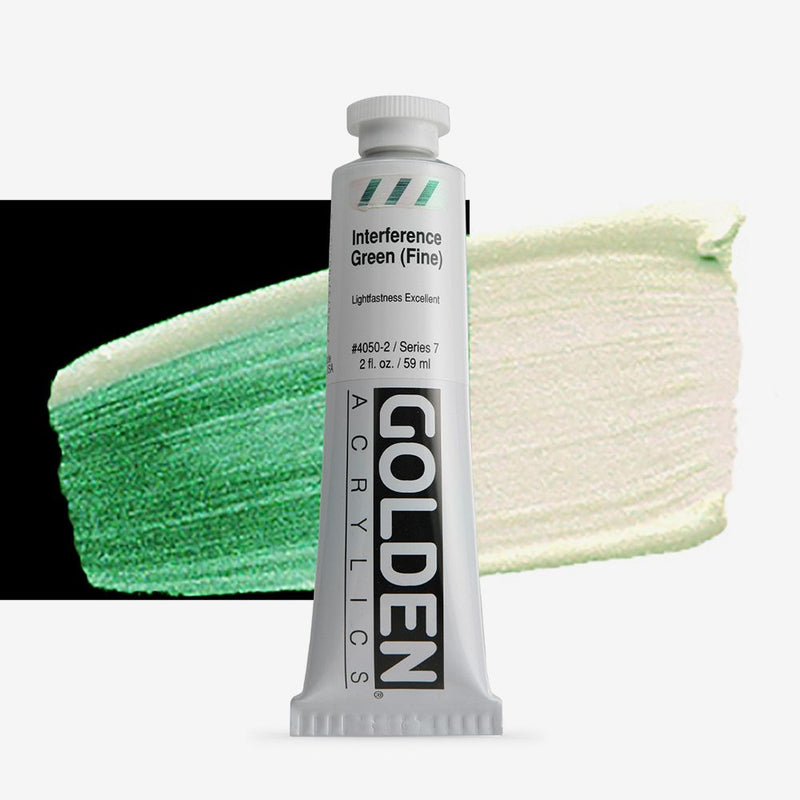 Golden Heavy Body Acrylic Paints 59ML Interference Green (Fine)