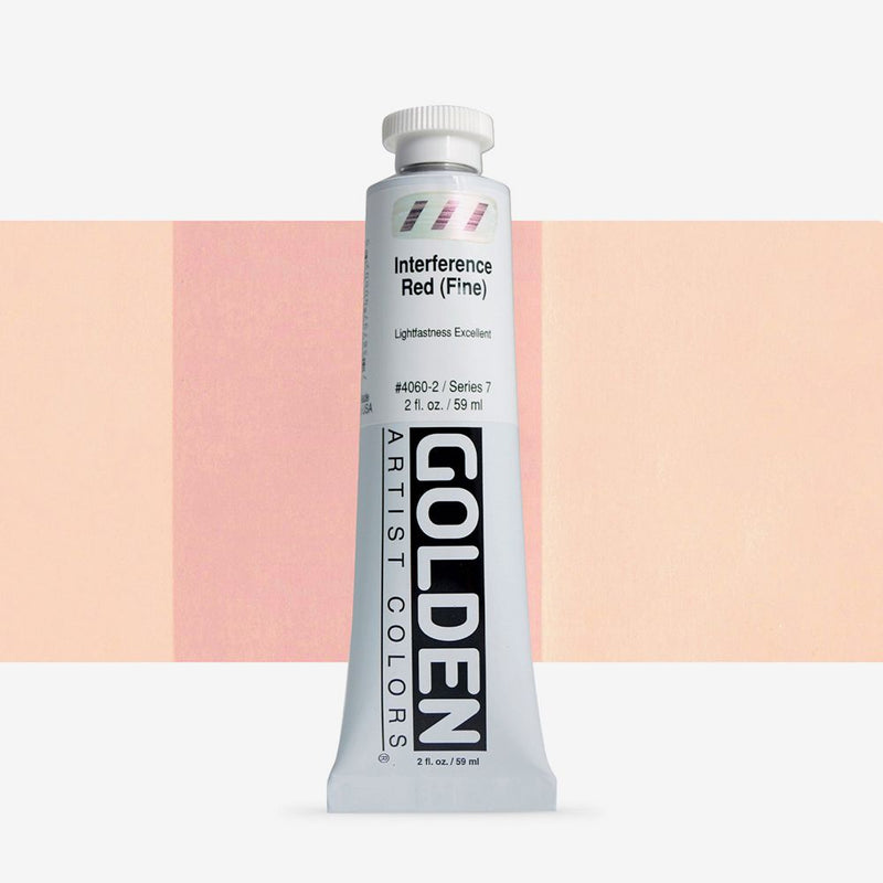 Golden Heavy Body Acrylic Paints 59ML Interference Red (Fine)