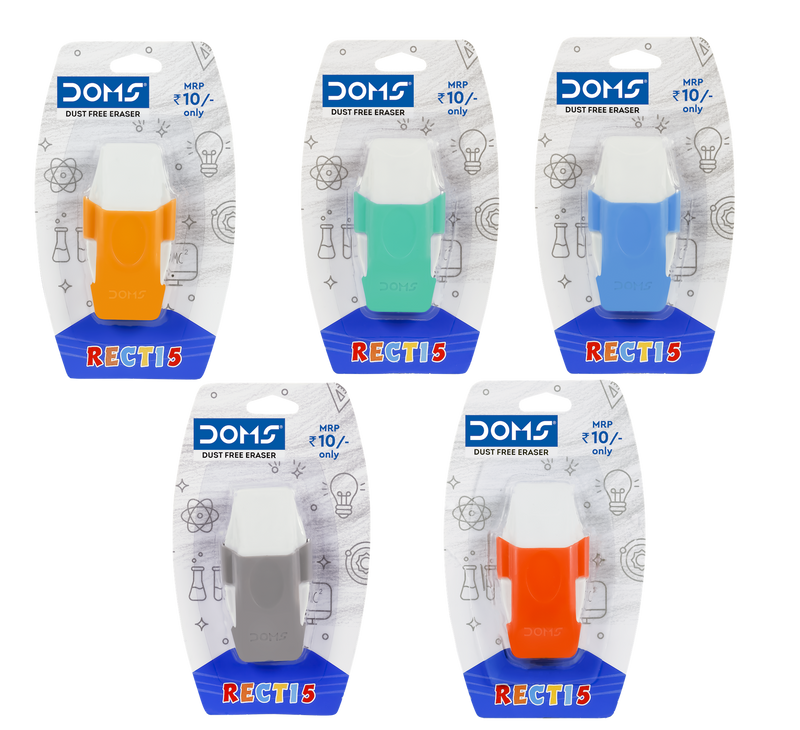 DOMS RECTI5 DUST FREE ERASER (PACK OF 5)