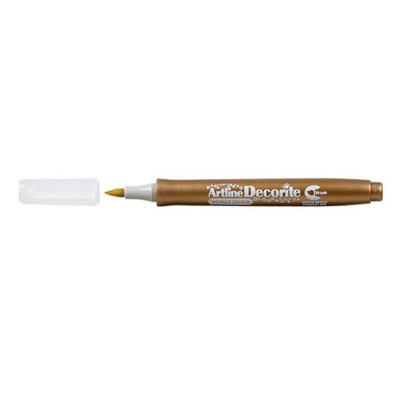 Artline Decorite Mettalic Brush Marker -Gold