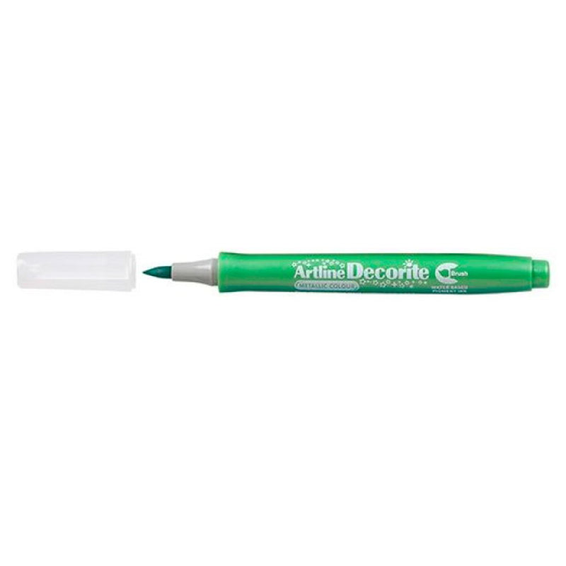 Artline Decorite Mettalic Pearl Brush Marker -Green