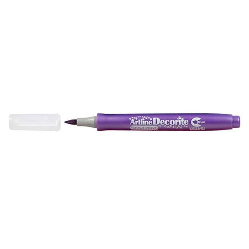 Artline Decorite Mettalic Pearl Brush Marker -Purple