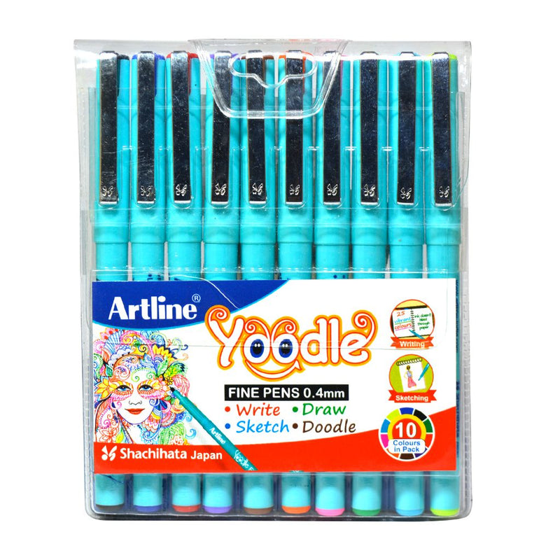 Artline Yoodle Fine Pen Assorted Pack Of 10