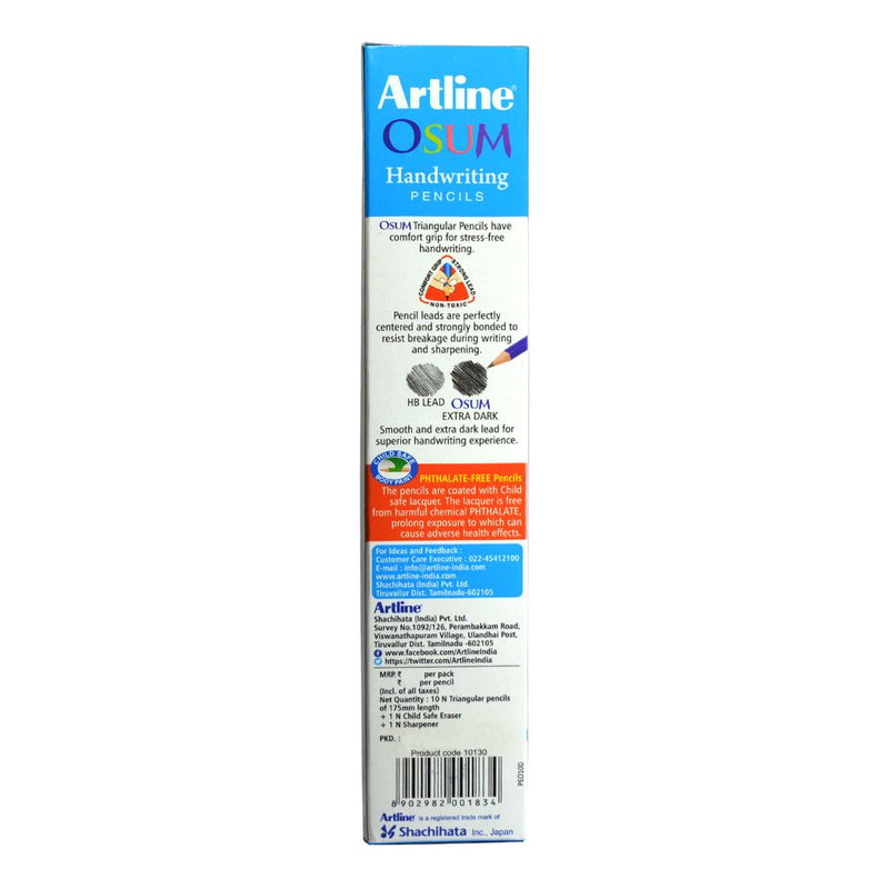 Artline Osum Handwriting Pencil W/O Eraser & Sharpner