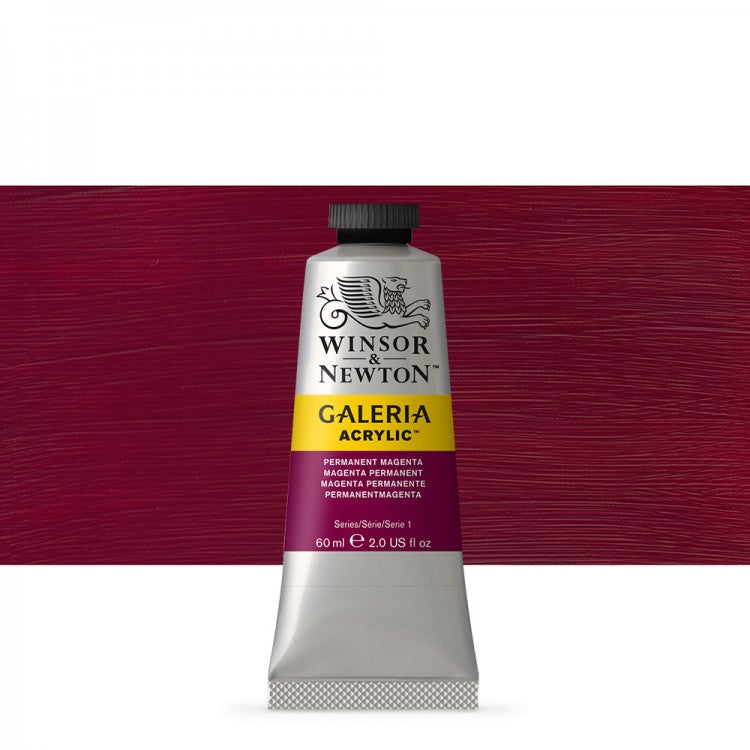 Winsor & Newton Galeria Acrylic Colour - Tube of 60 ML - Permanent Magenta