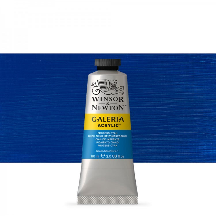 Winsor & Newton Galeria Acrylic Colour - Tube of 60 ML - Process Cyan (535)