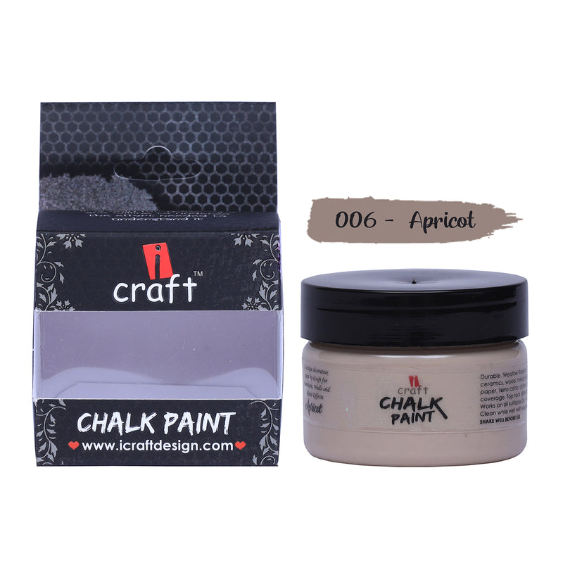 iCraft Chalk Paint -Apricot, 50ml