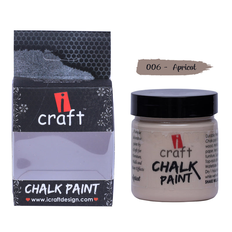 iCraft Chalk Paint -Apricot, 100ml