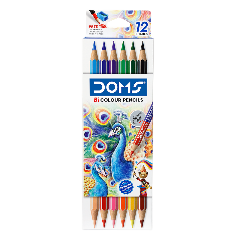 Doms Colour Pencils (Pack of 12 Shades )