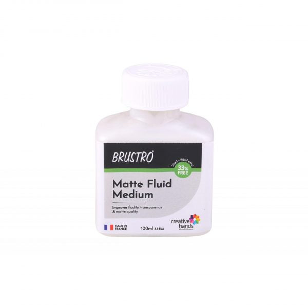 Brustro Professional Matte Fluid Medium 100ml (75ml + 25ml Free)