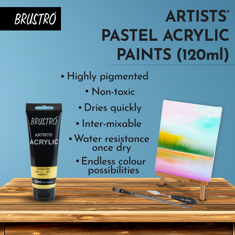 BRUSTRO Artists Acrylic 120ml Tuscan Sun (Pastel Tone)