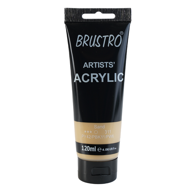 BRUSTRO Artists Acrylic 120ml Sand (Pastel Tone)