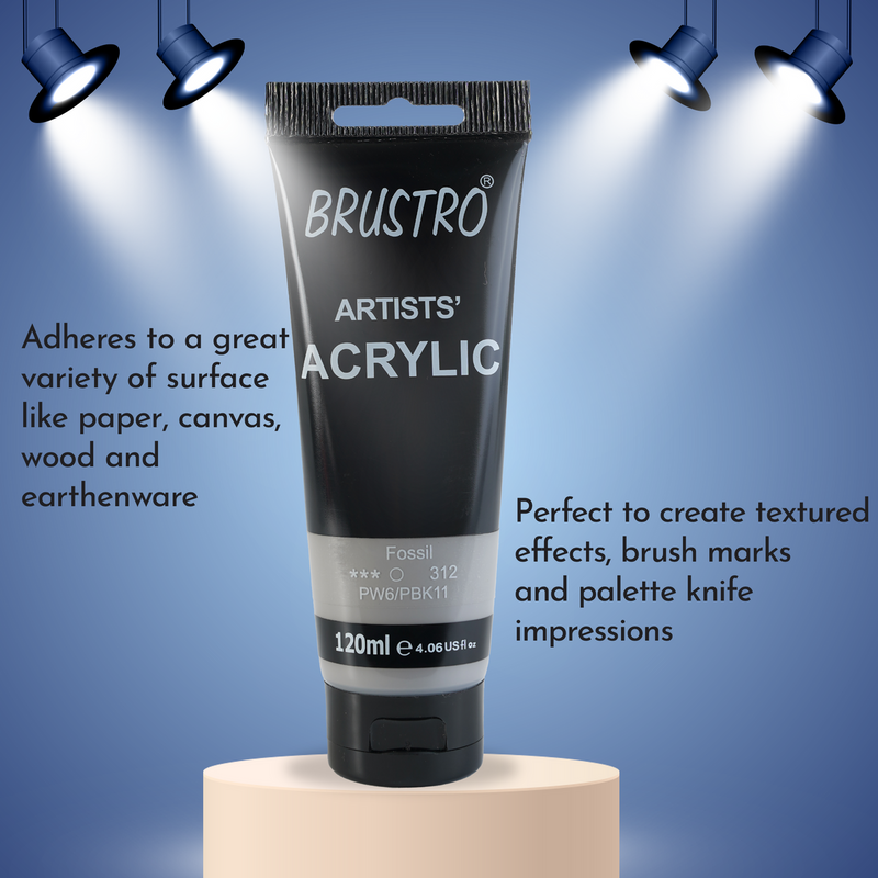 BRUSTRO Artists Acrylic 120ml Fossil (Pastel Tone)