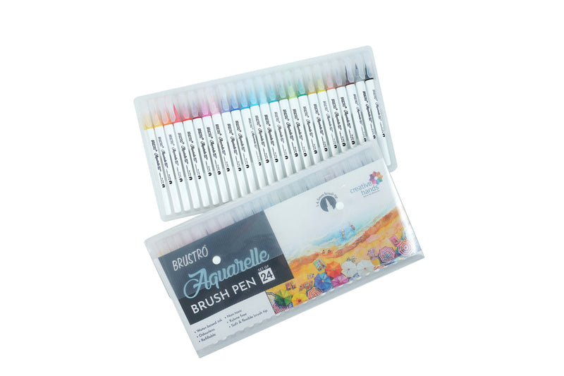 Brustro Aquarelle Watercolour Brush Pen Set of 24