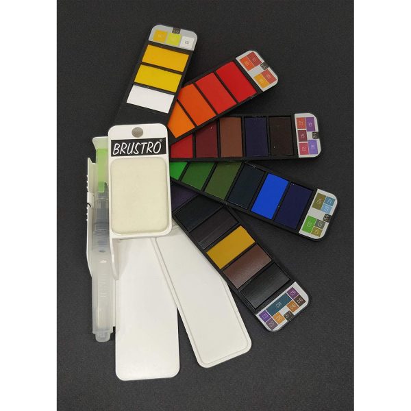 Brustro Artists Watercolour Pan Set of 25