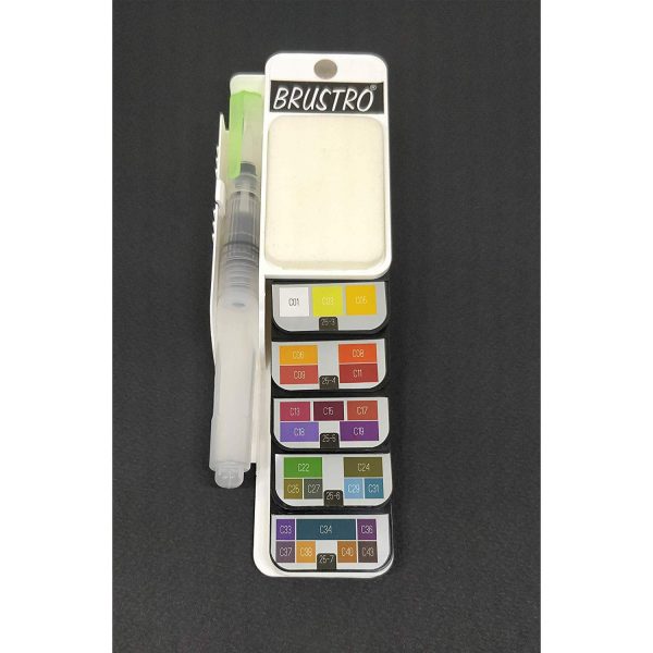 Brustro Artists Watercolour Pan Set of 25